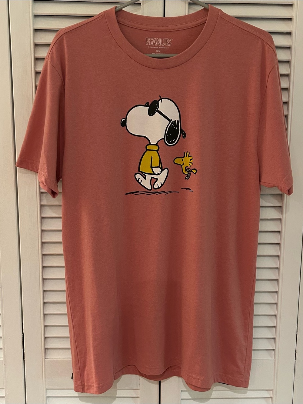 Peanuts Unisex Snoopy Graphic Tee - Dusty Rose